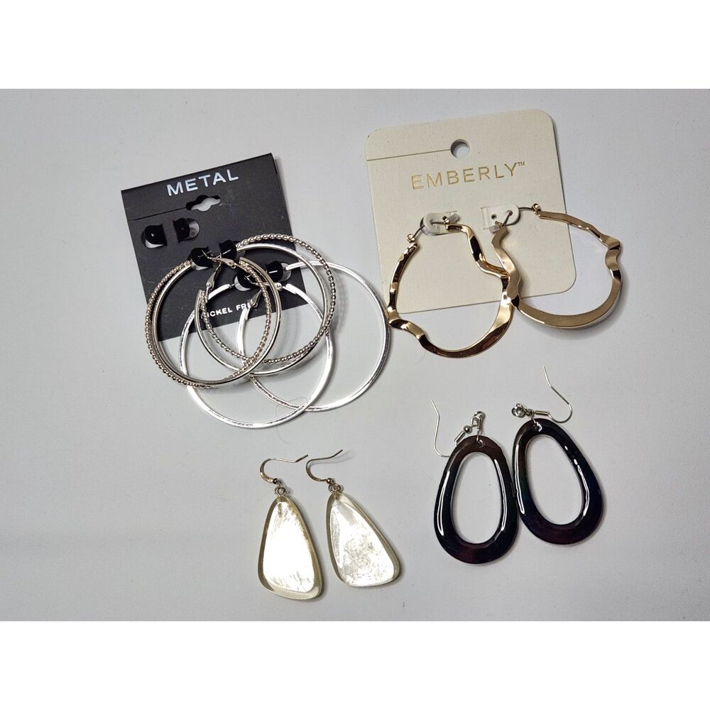 Women’s Earring Lot – Hoops & Dangles
